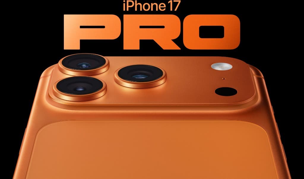 iPhone 17 Pro in orange